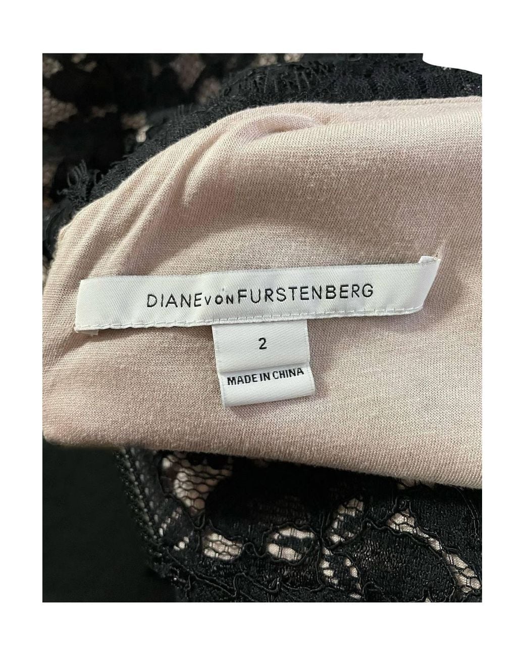 Diane von Furstenberg Black Preloved Sheath Dress