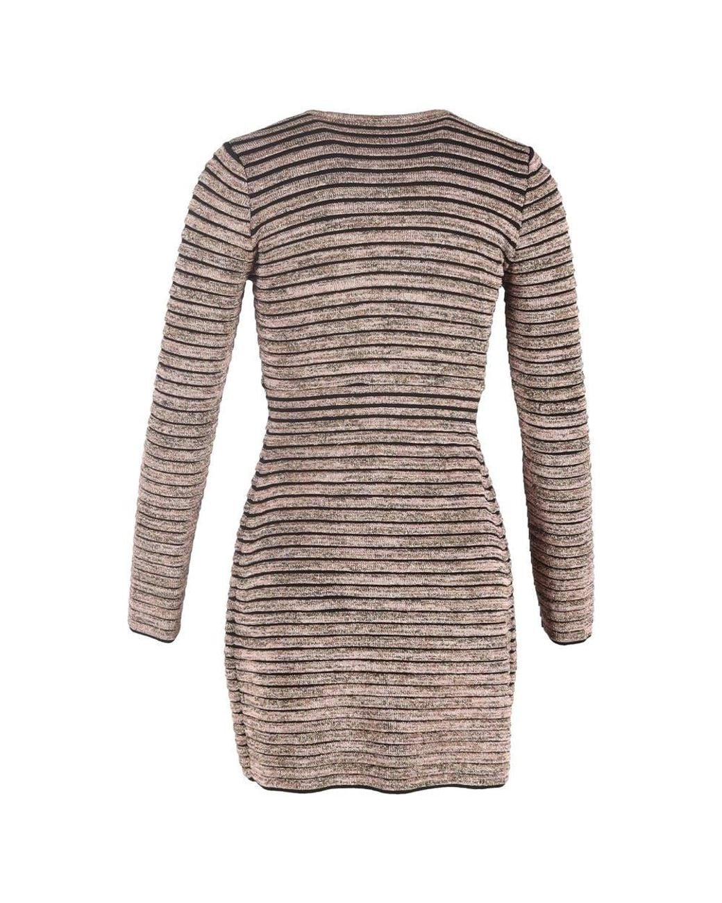 Missoni Brown Preloved Knitted Lurex Mini Dress