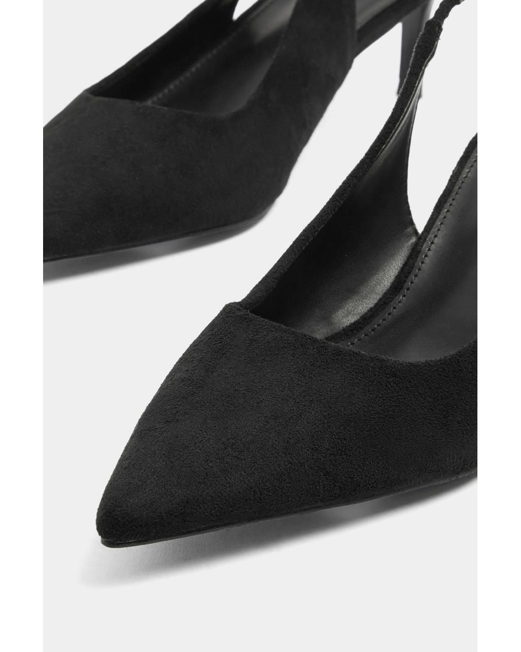 Long Tall Sally Blue Slingback Kitten Heel