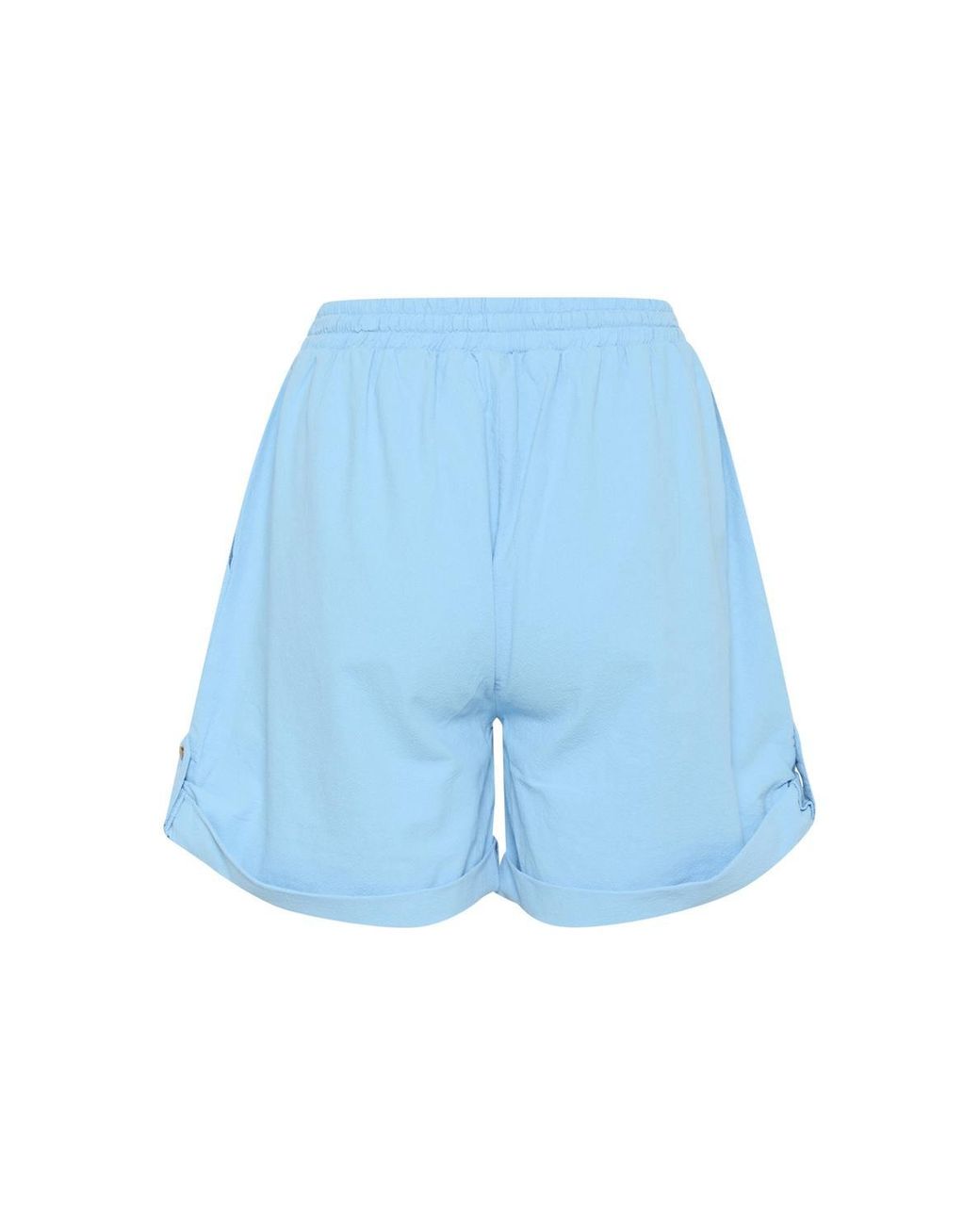 Saint Tropez Blue Zalindasz High Waisted Drawstring Shorts