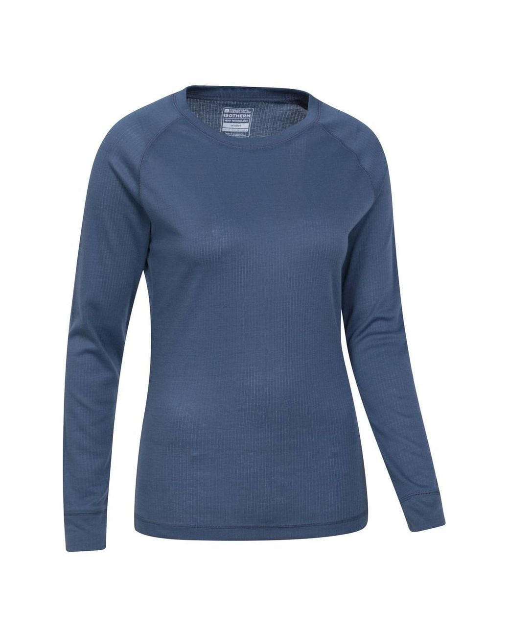 Mountain Warehouse Blue Talus Baselayer Top Long Sleeve Thermal Sweater