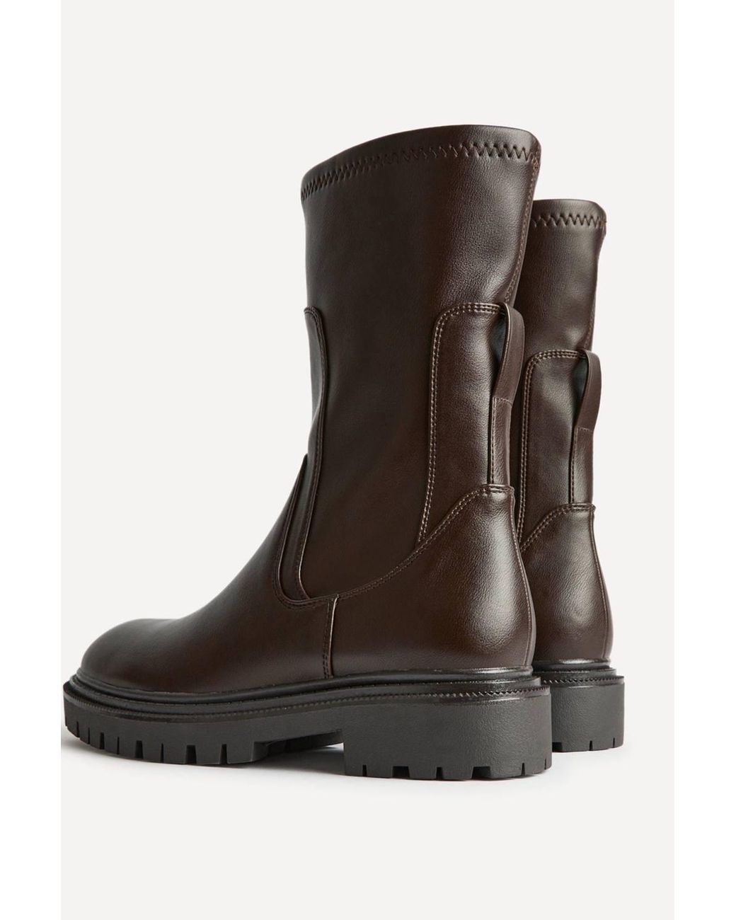Linzi Brown Kenzie Wide Fit Mid Length Chelsea Boots