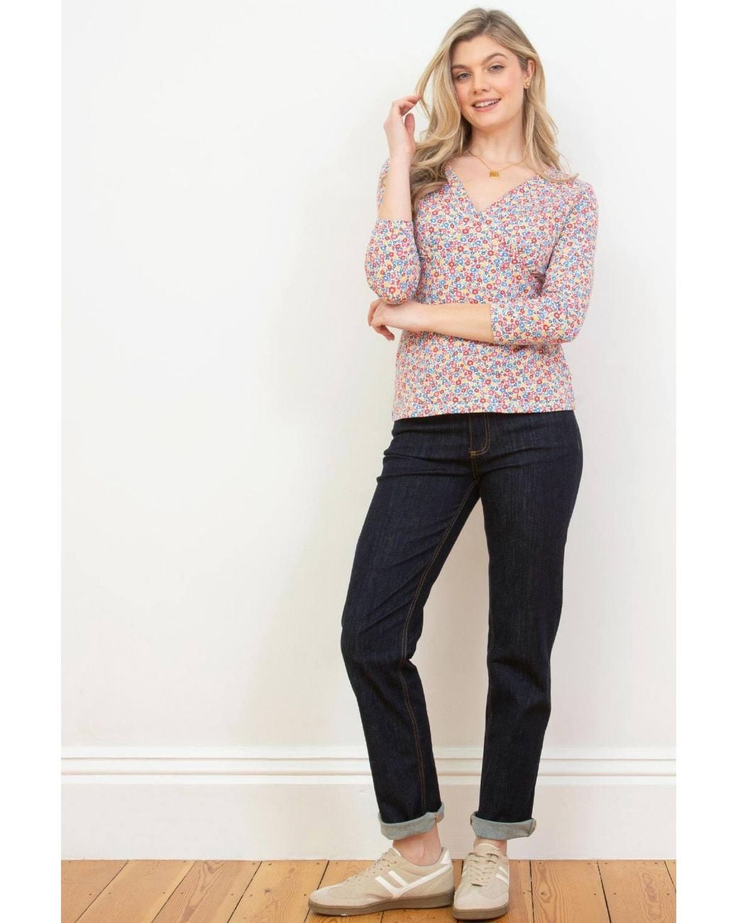 Kite Multicolor Cheselbourne 3/4 Sleeve Jersey Top