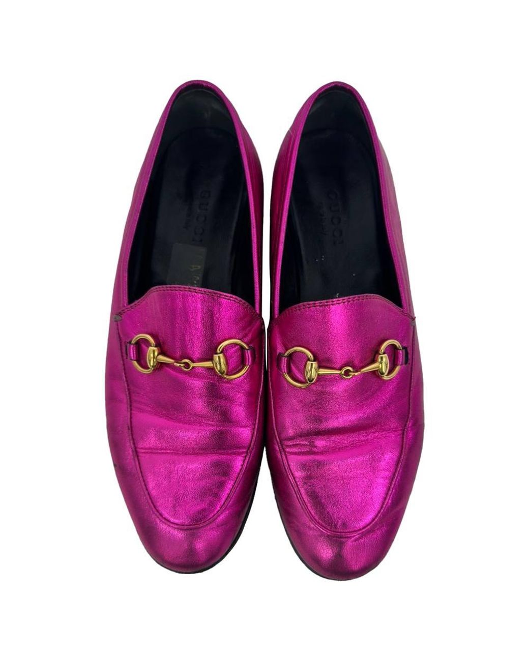 Gucci Purple Preloved Jordaan Horsebit Loafers