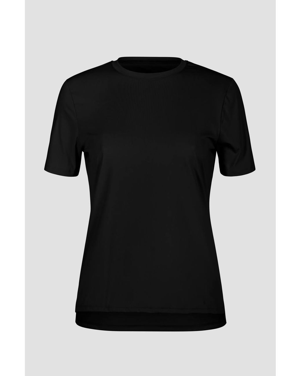 Enorsia Black Slim Fit Moisture Wicking Active T-Shirt