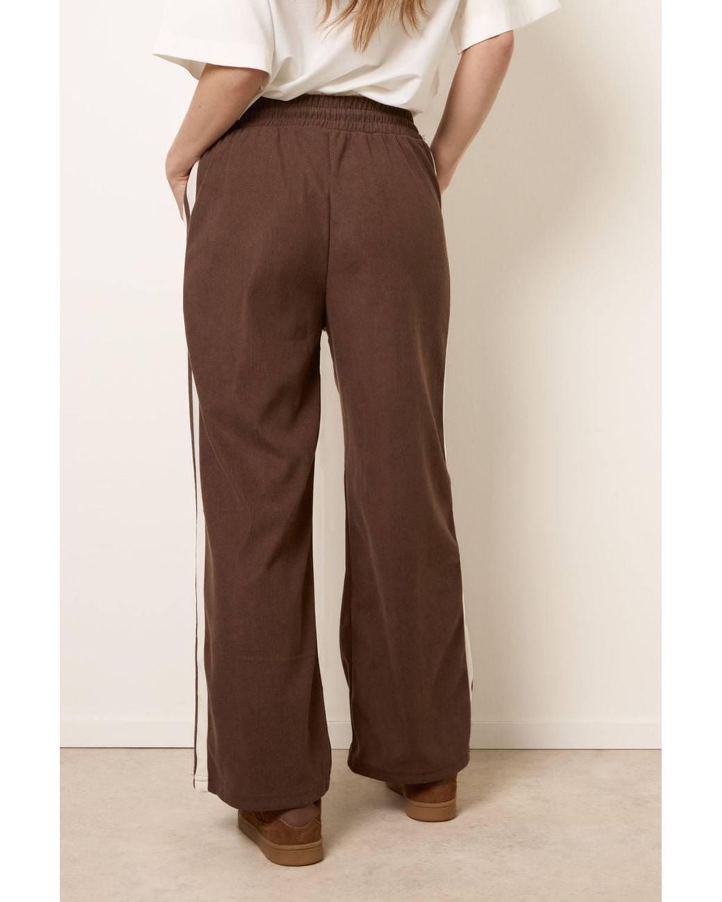 Blue Vanilla Natural Elasticated Waist Slip On Trousers