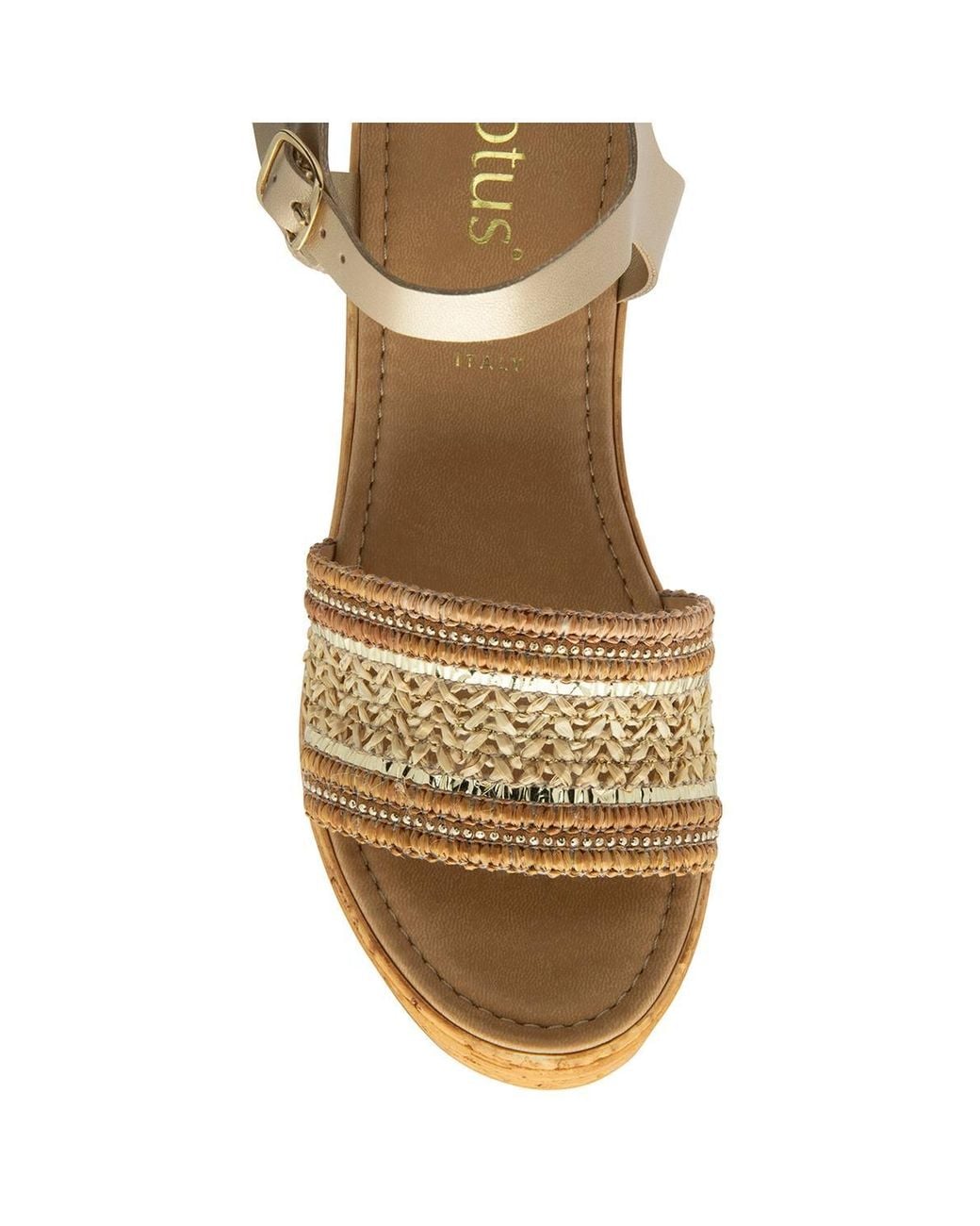 Lotus Natural 'Chelsia' Open-Toe Sandals
