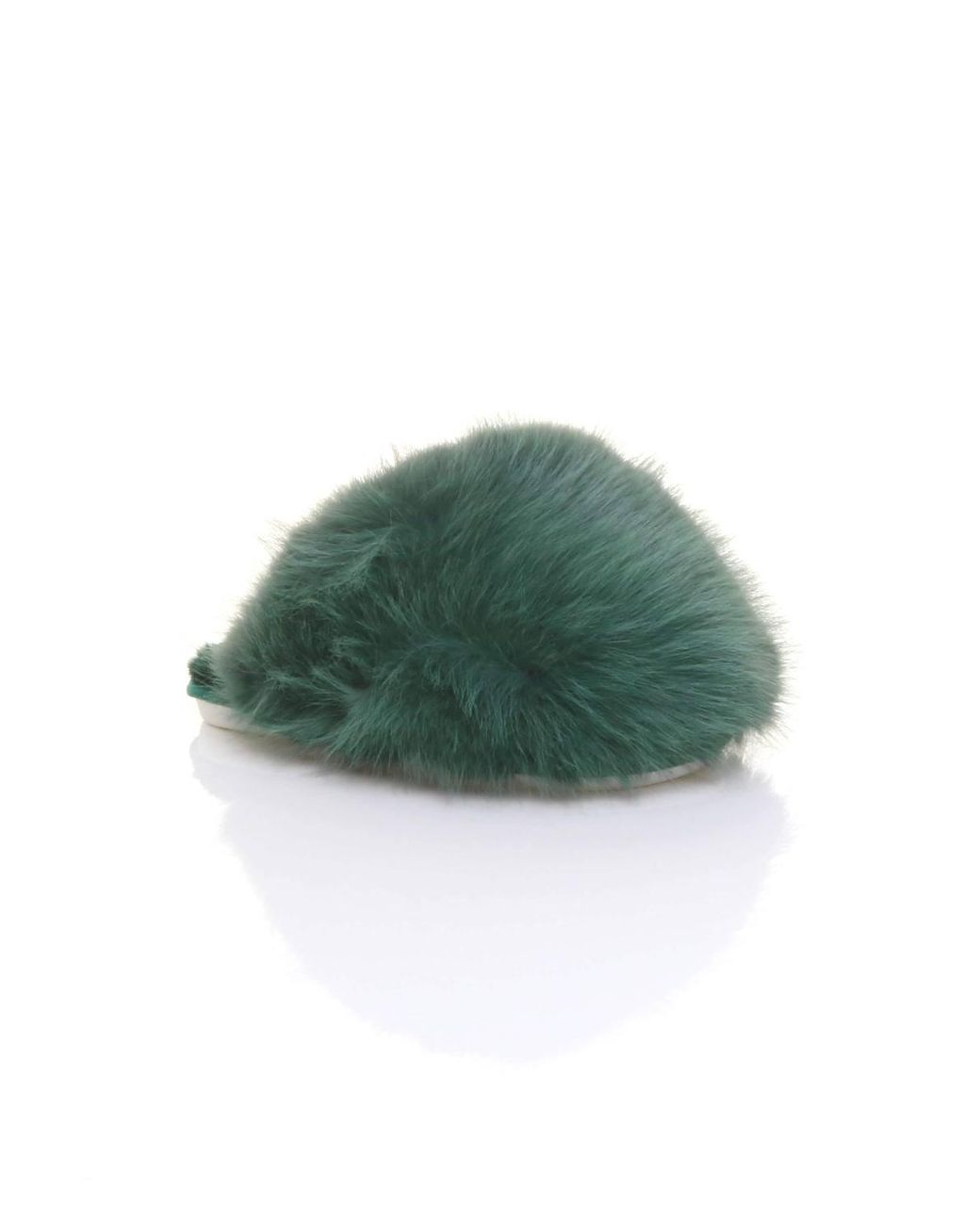 AJVANI Gray Slip On Mule Fluffy Indoor Slippers