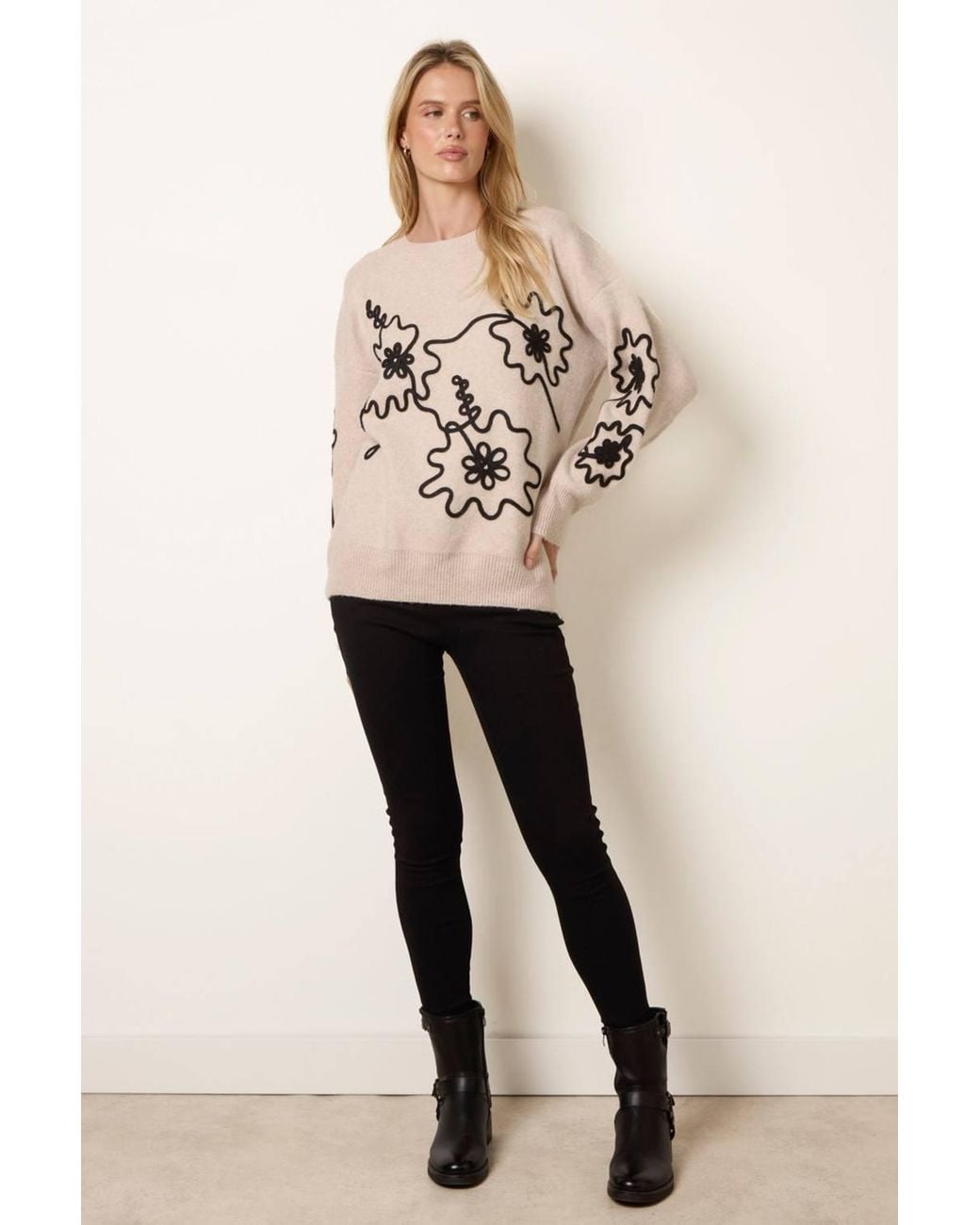 Blue Vanilla Natural Long Sleeve Round Neck Jumper