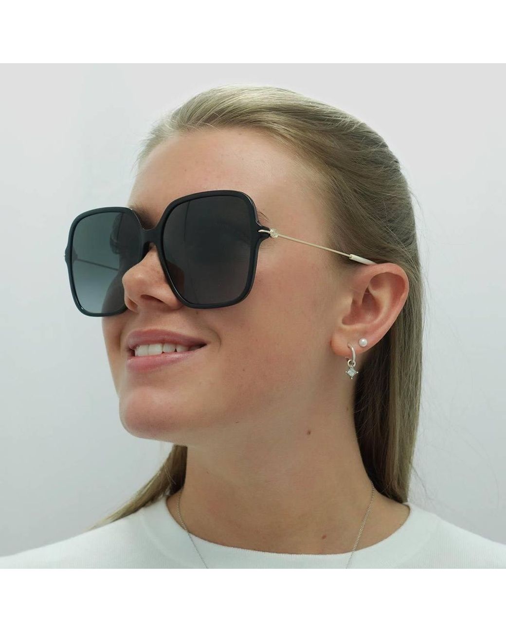 Gucci Black Square Shiny & Gradient Gg1267S