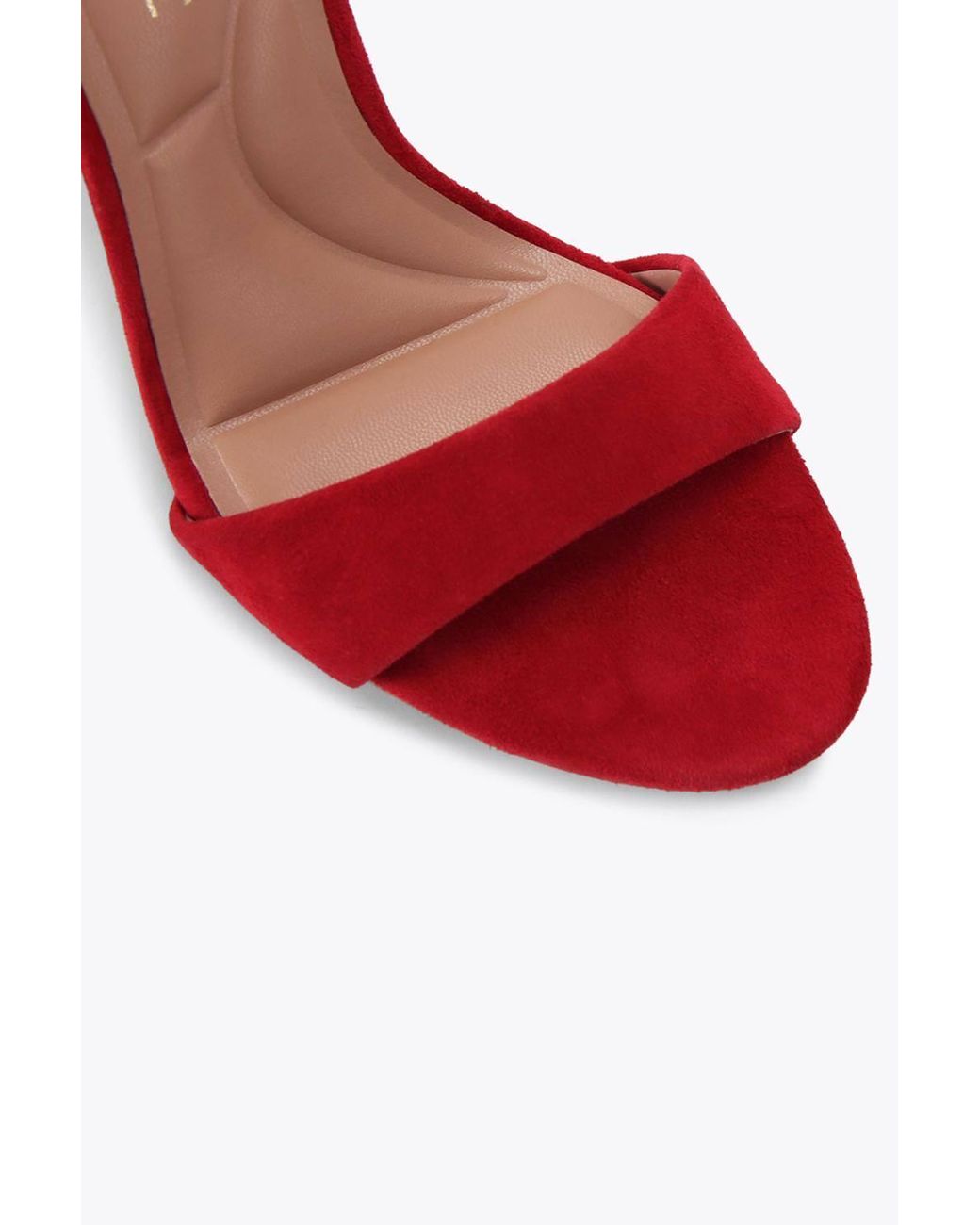 Carvela Kurt Geiger Red 'Incanto Sandal' Suede Heels