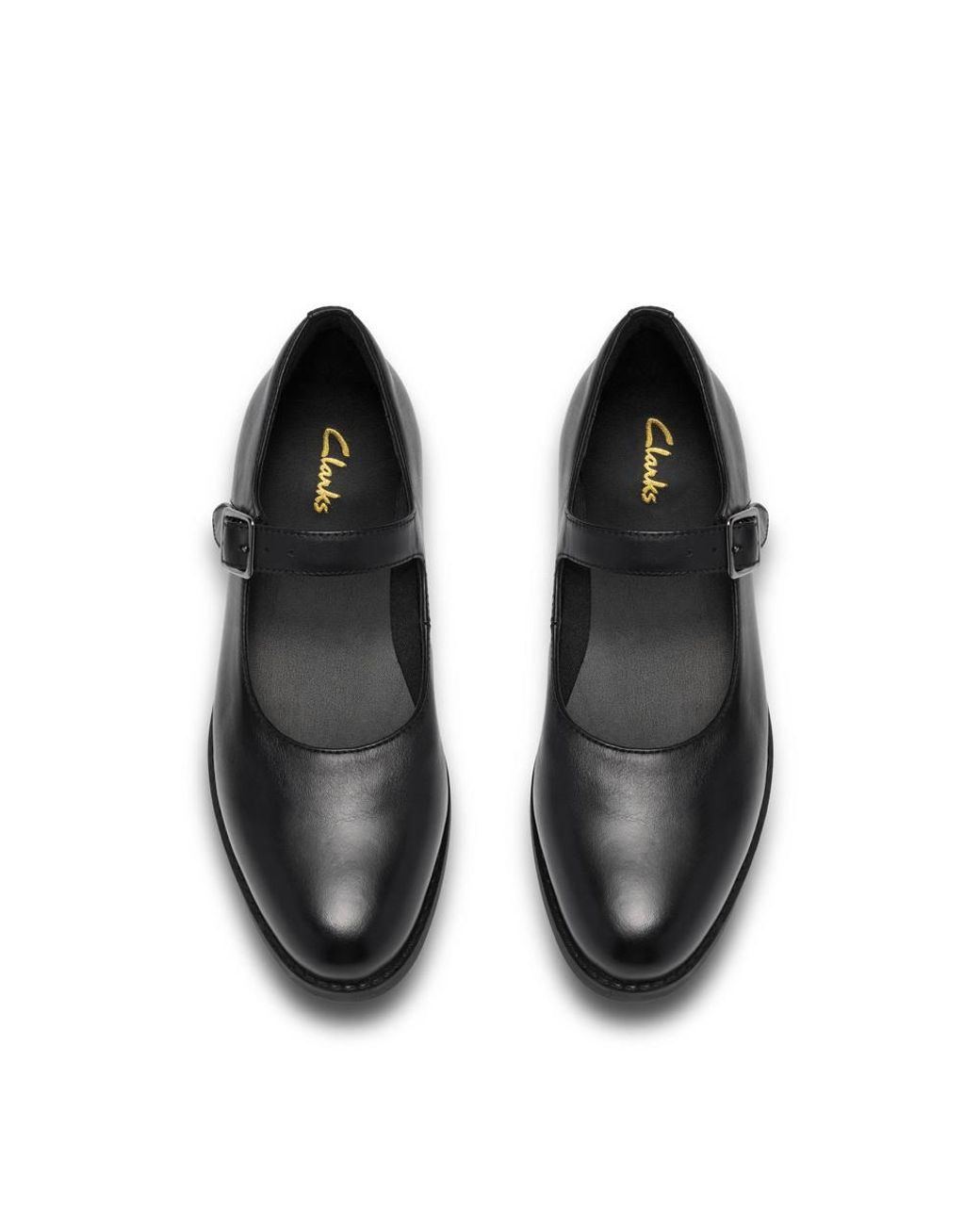 Clarks Black Conara Strap Leather Mary Jane
