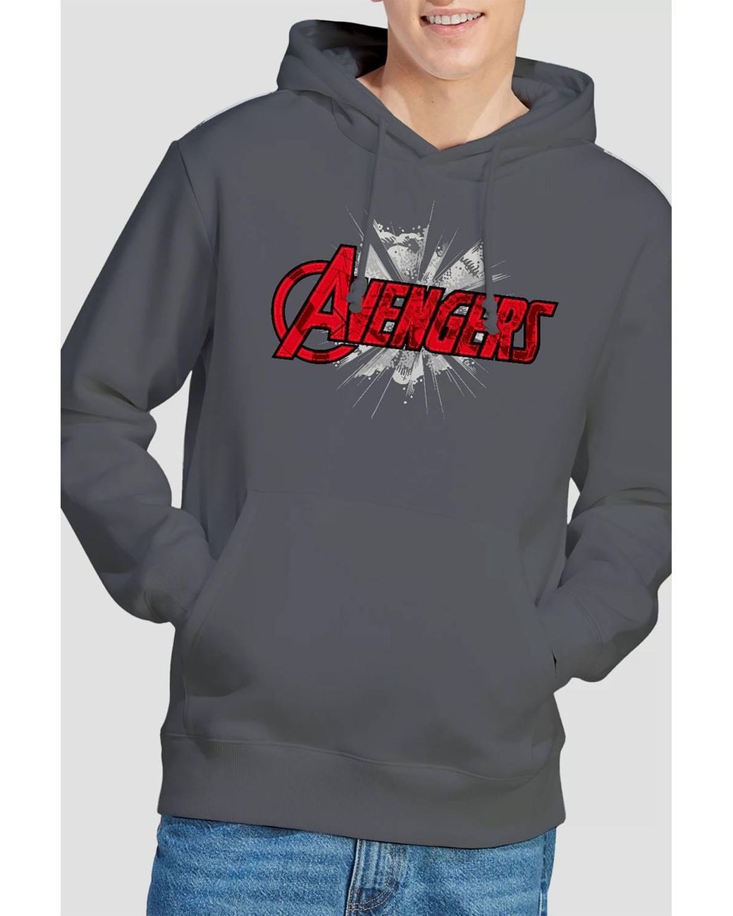 Marvel Gray Avengers Logo Bash Hoodie