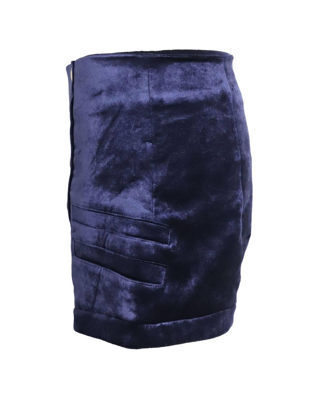 Balmain Blue Preloved Military Blazer & Shorts Set Velvet