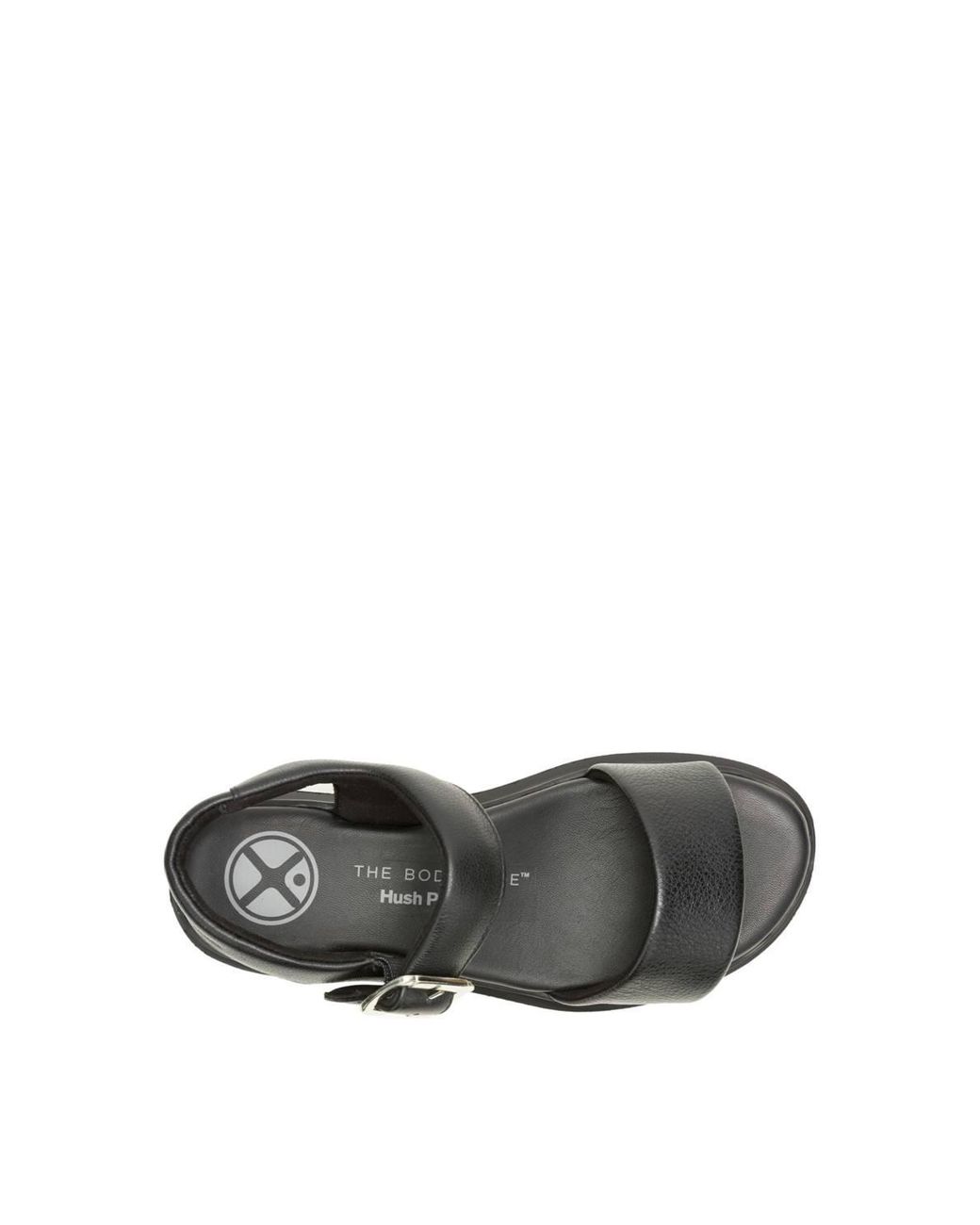 Hush Puppies Black Uplift Quarter Strap
