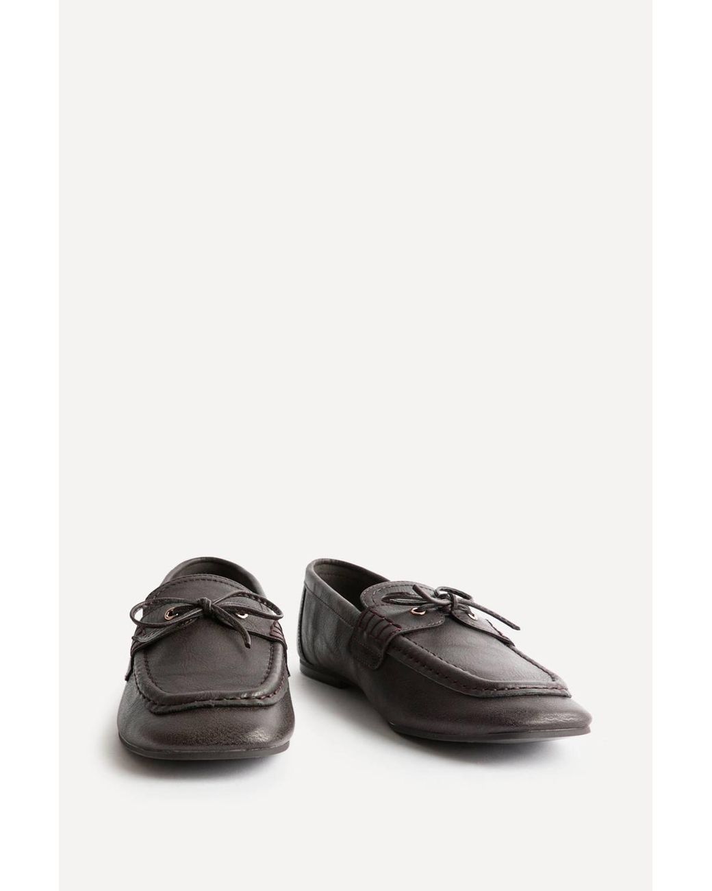 Linzi White Narrative Faux Leather Loafer