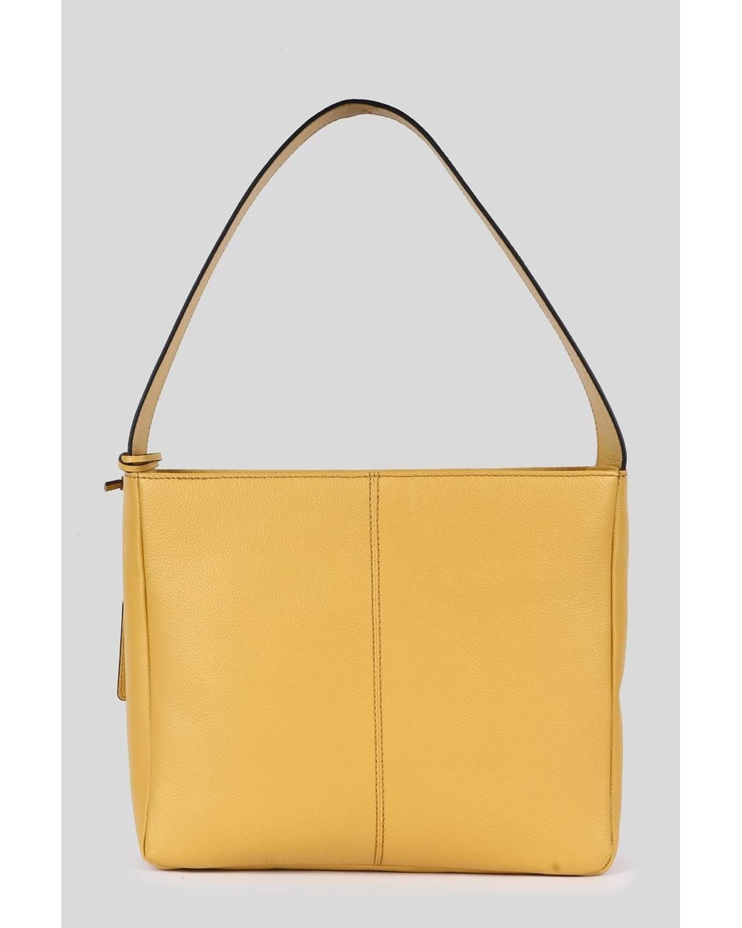 Ashwood Leather Yellow 'Capolavoro Veneziano' Real Leather Hobo Shoulder Bag
