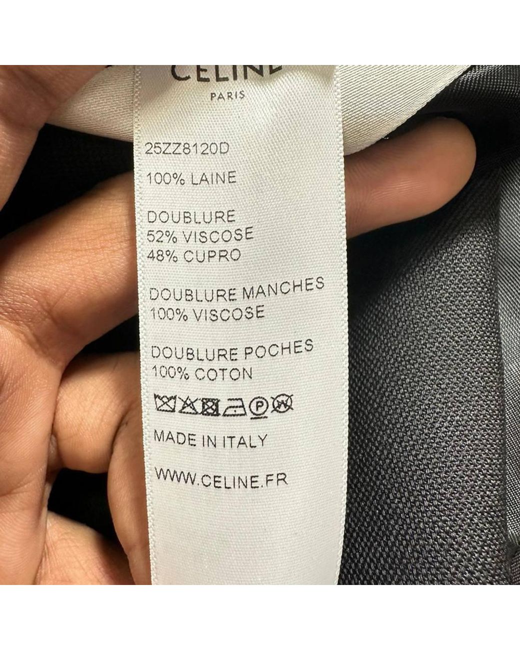 Céline Gray Preloved Single-Breasted Classic Blazer