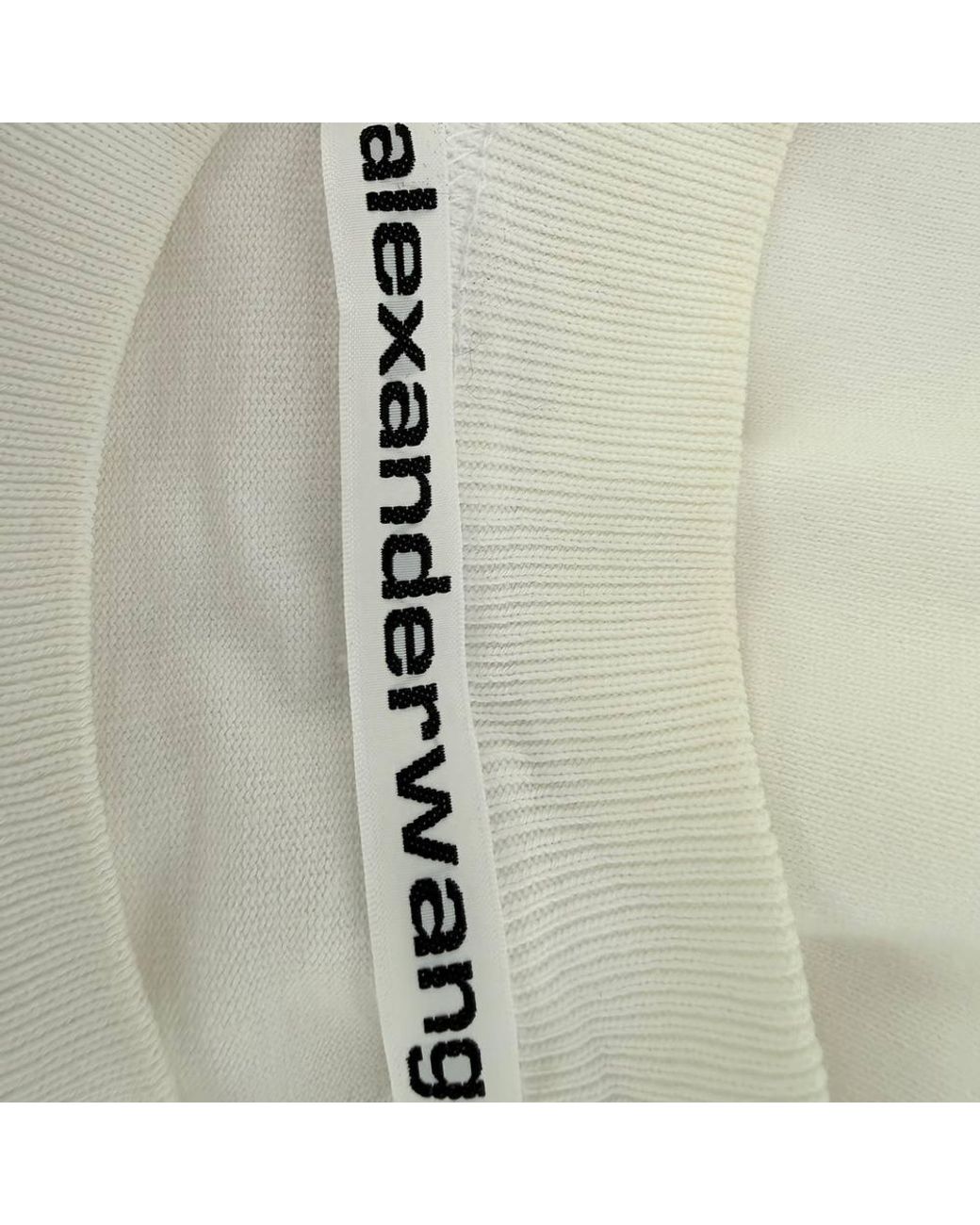 Alexander Wang Natural Preloved Logo Graphic T-Shirt