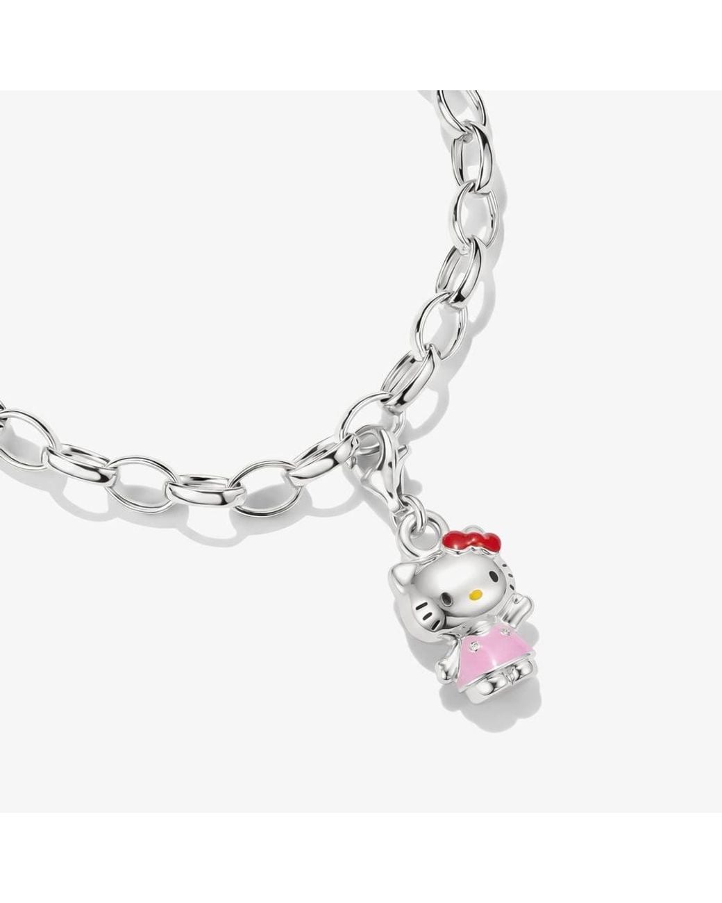 Thomas Sabo Pink Charm Club Connect Hello Kitty Waving Charm 2250-M06-7