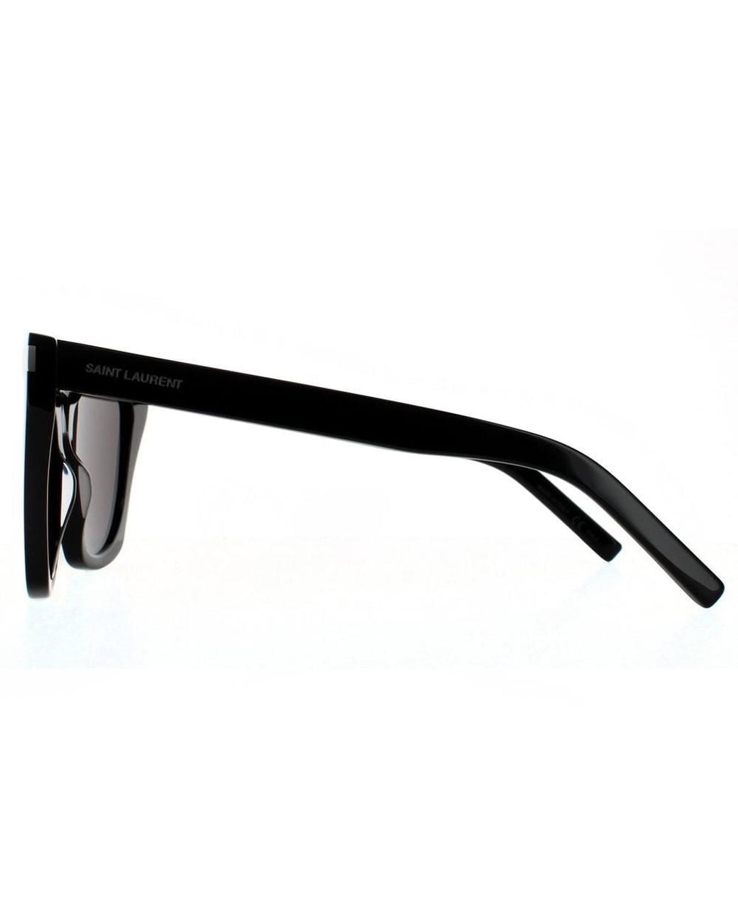 Saint Laurent Black Cat Eye Sl 214 Kate Sunglasses