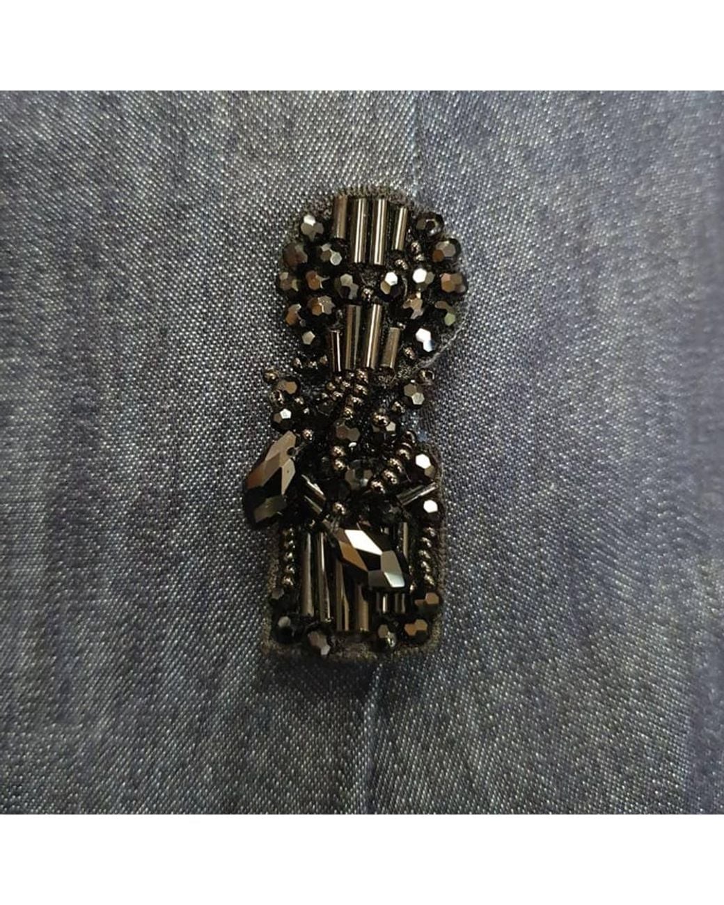 Max Mara Blue Preloved 'S Embellished Trousers