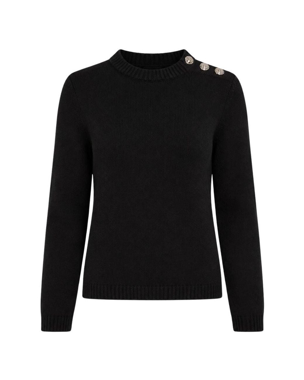 Ted Baker Black Janha Long Sleeve Crew Neck Sweater
