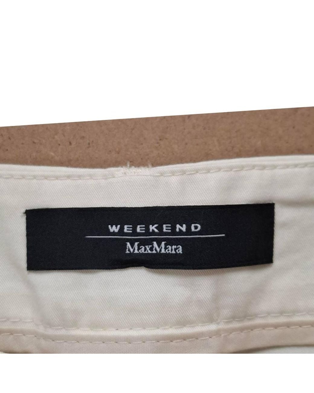 Max Mara Natural Preloved Weekend Straight-Leg Trousers