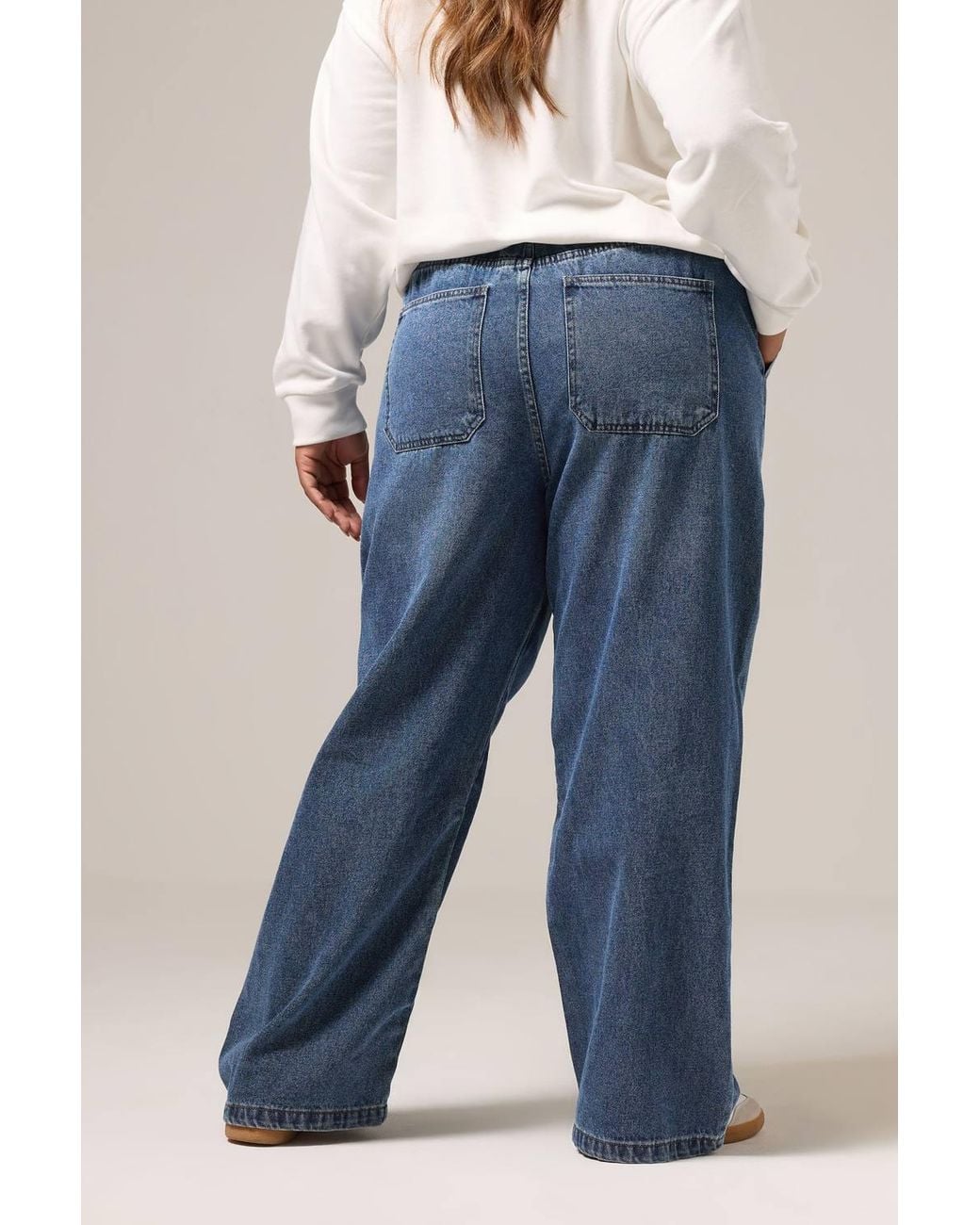 Yours Blue Tie Detail Denim Jeans