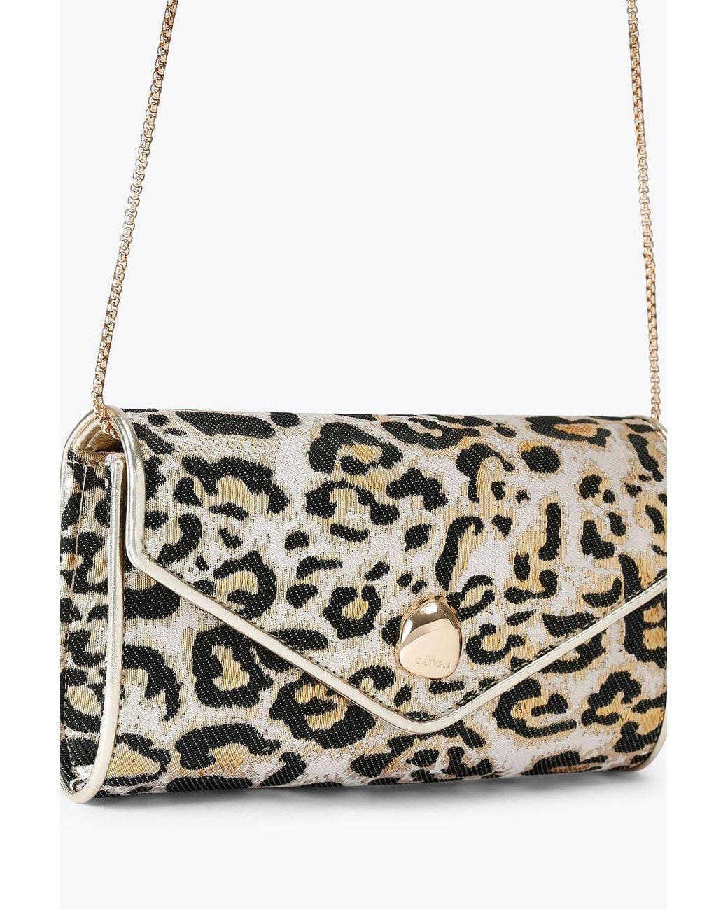 Carvela Kurt Geiger Metallic 'Spiral Envelope Clutch' Bag