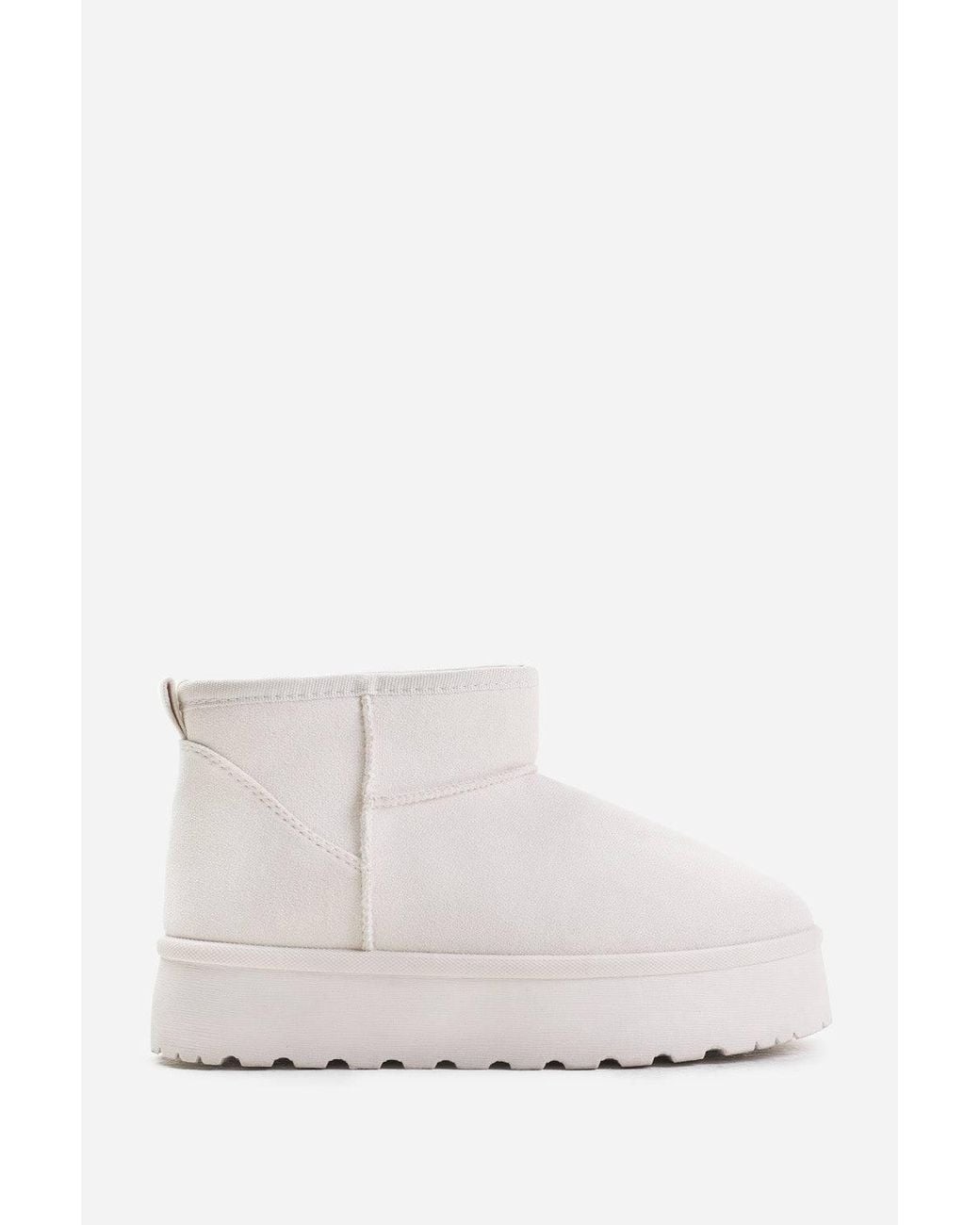 Where's That From Gray 'Calla' Flatform Fur Lining Ankle Boot