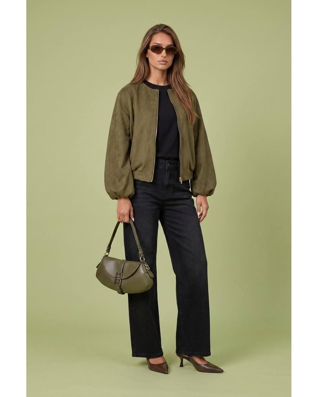 Urban Bliss Green Suede Jacket