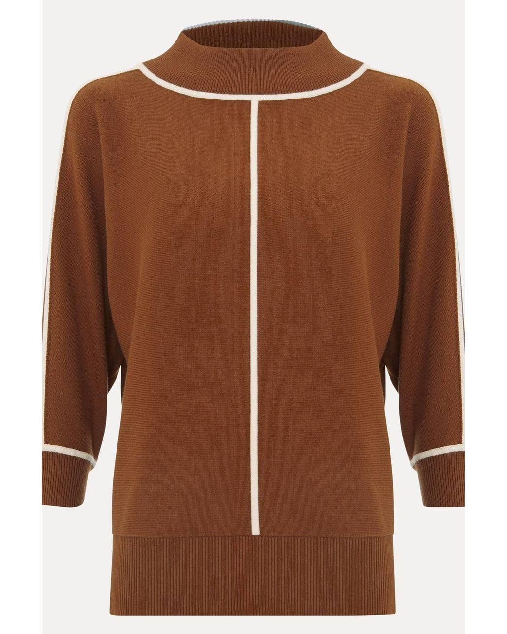 Phase Eight Blue Hallie Tipped Jumper