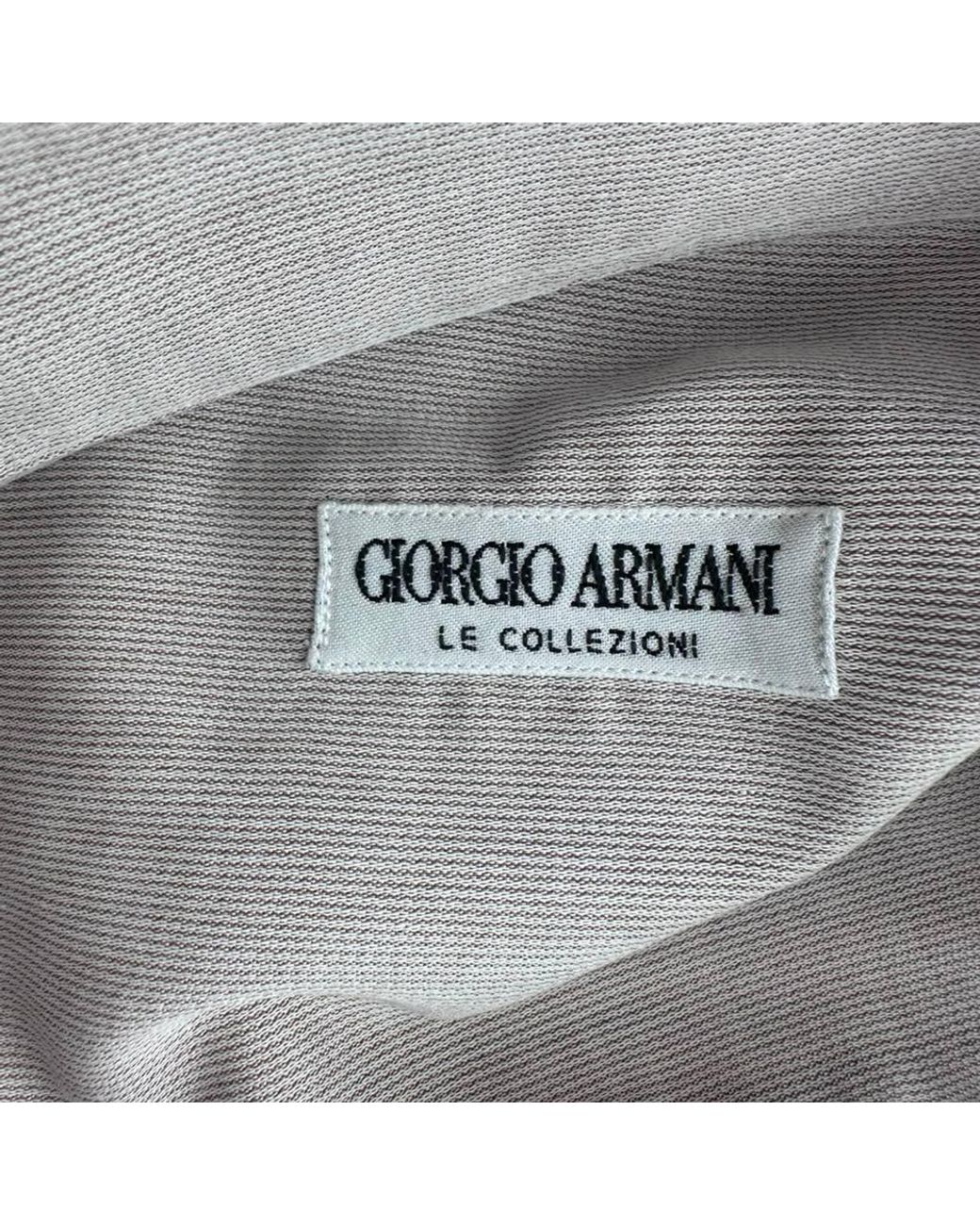Giorgio Armani Gray Preloved Le Collezioni Button-Down Shirt for men