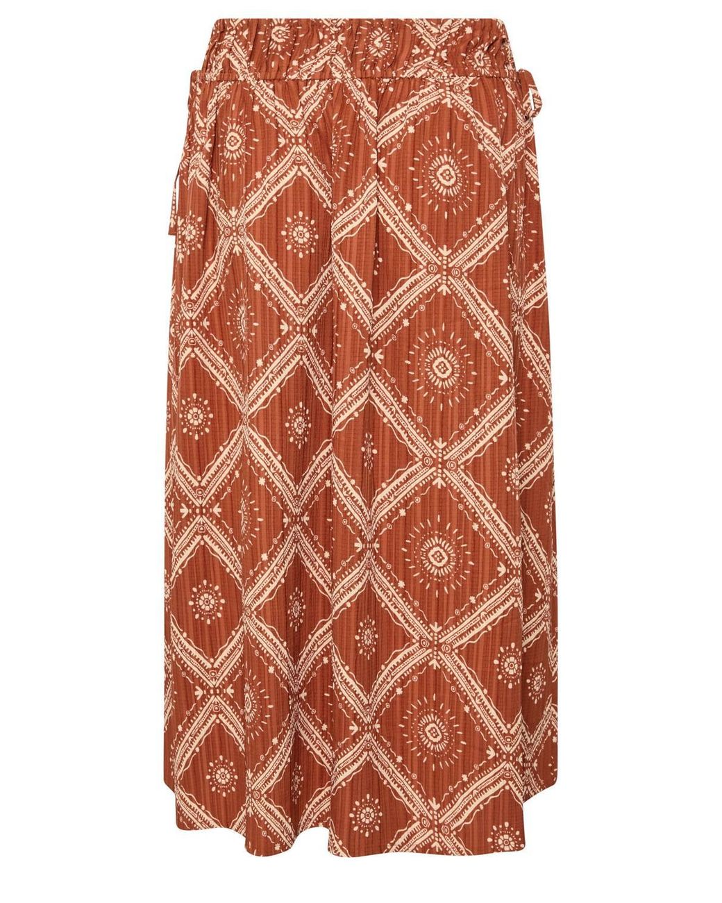 Yours Orange Abstract Skirt