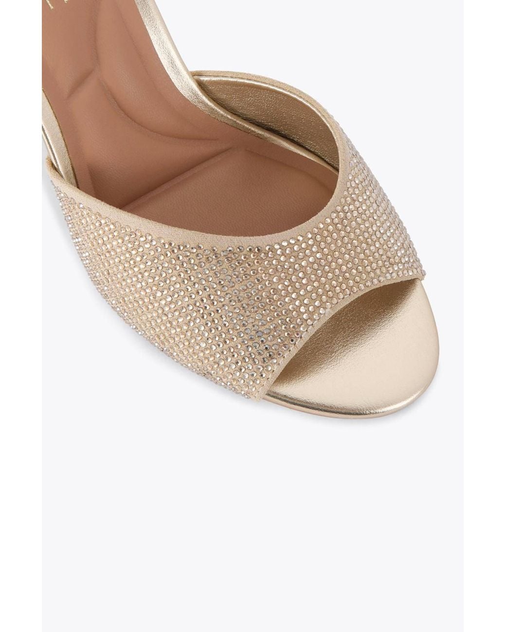 Carvela Kurt Geiger Natural 'Silvia Mule' Fabric Heels