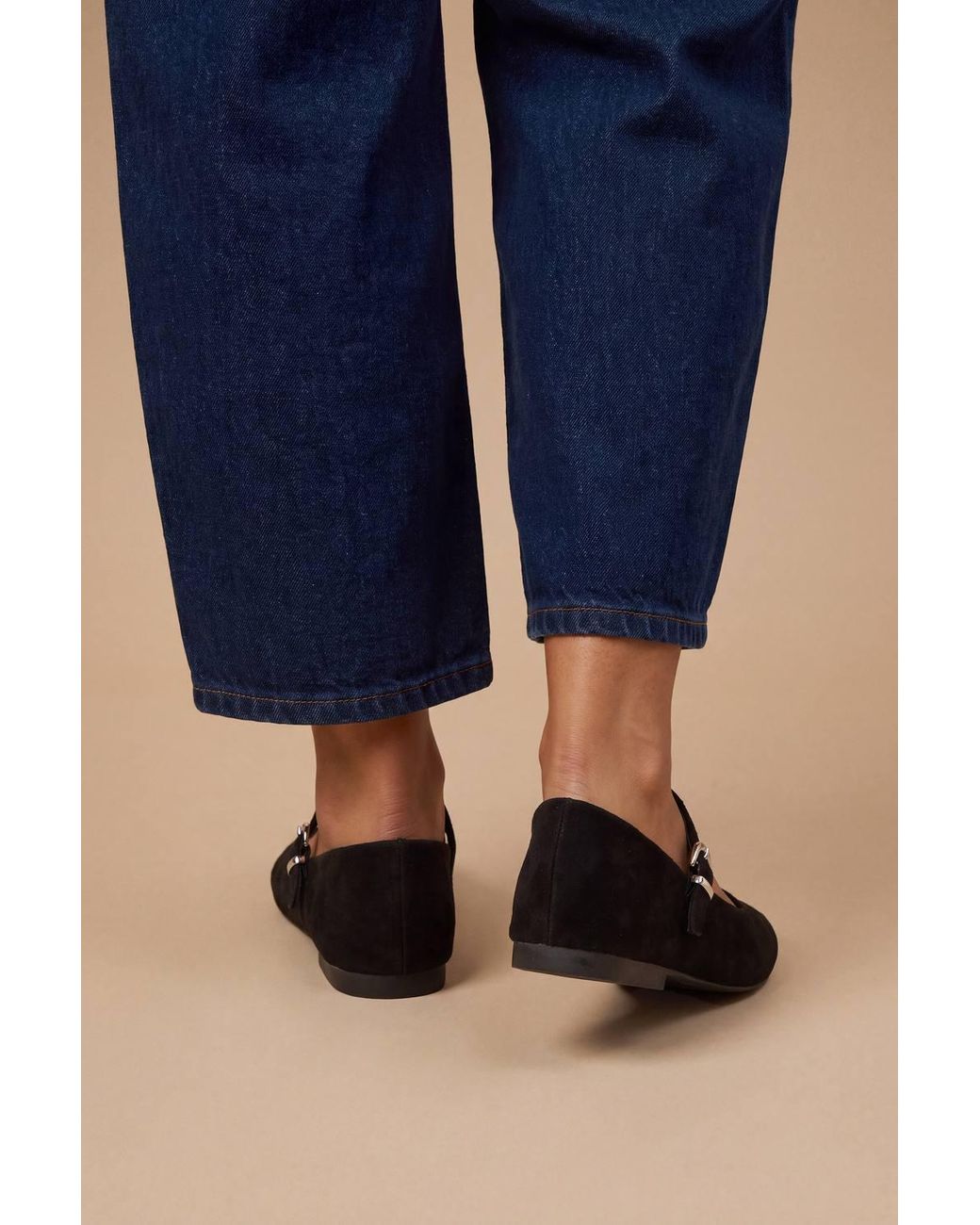 Dorothy Perkins Blue Wide Fit Catrina Maryjane Ballet Pumps