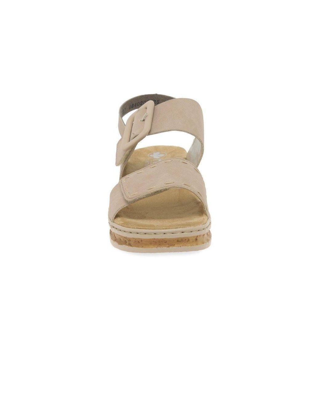 Rieker White 'Page' Wedge Heel Sandals