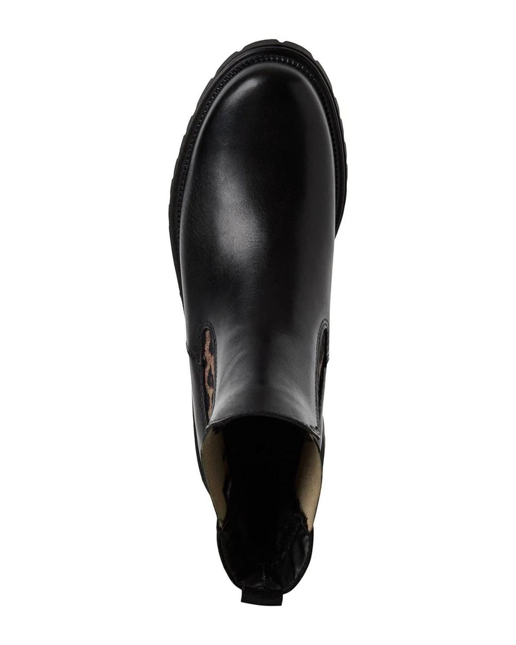Infinity Leather Black Tamaris Leather Classic High Chelsea Ankle Boots