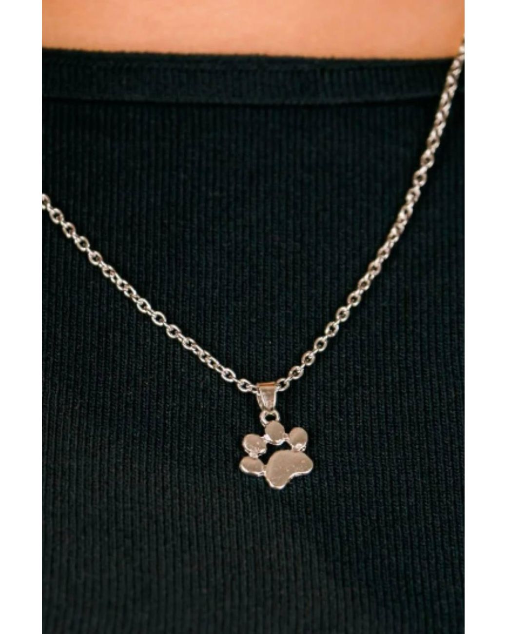 The Colourful Aura Brown Cat Paw Dog & Kitten Lovers Animal Footprint Pendant Necklace
