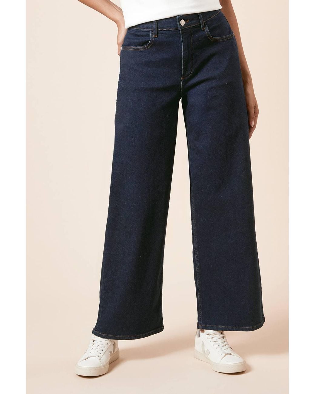 Dorothy Perkins Blue Wide Leg Denim Jeans