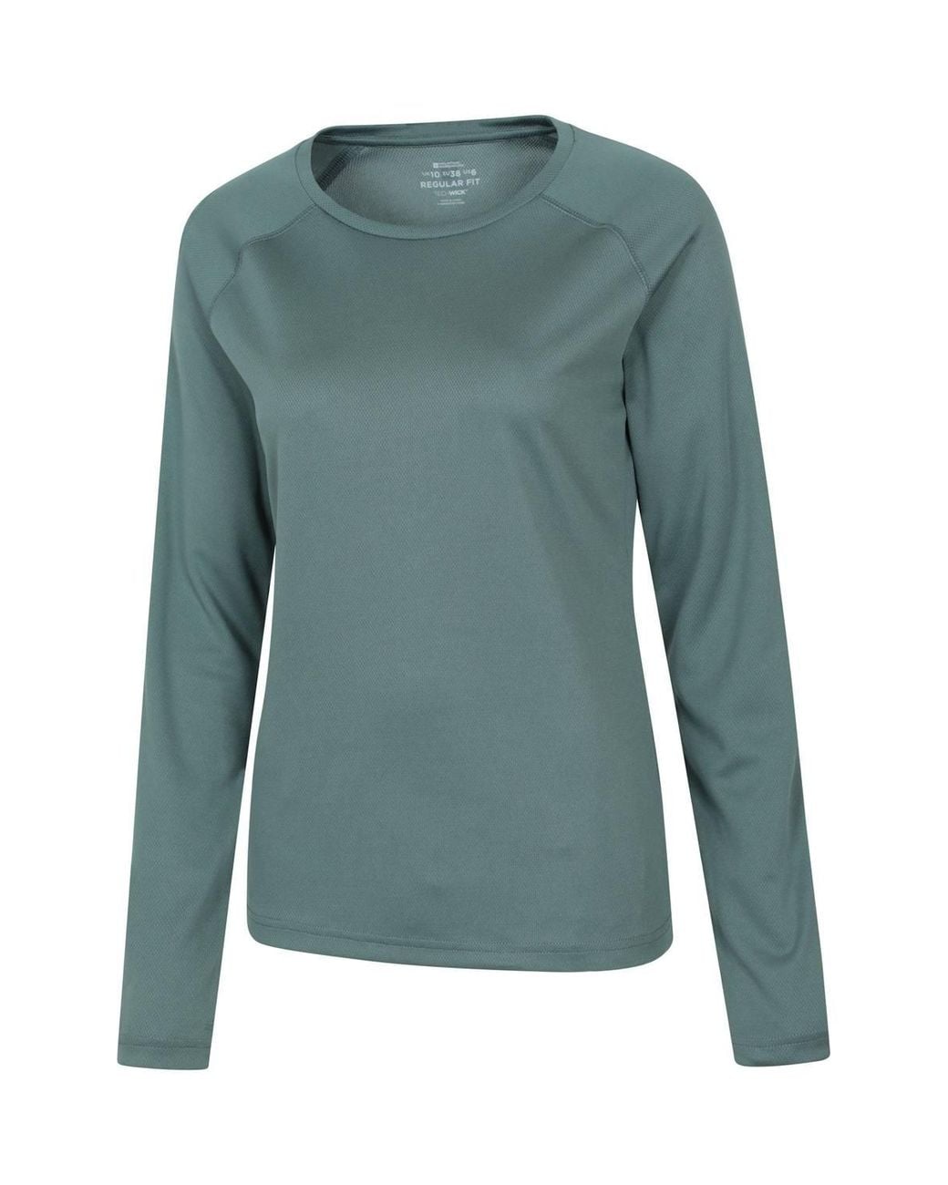 Mountain Warehouse Green Endurance Top Long Sleeve Warm Outdoors T-Shirt