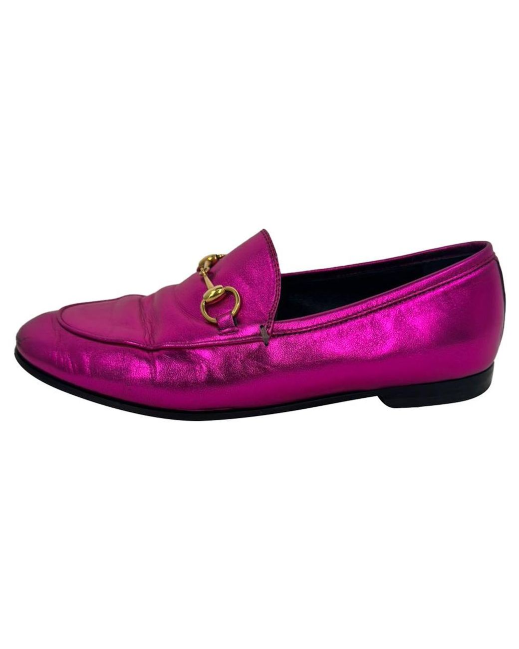Gucci Purple Preloved Jordaan Horsebit Loafers