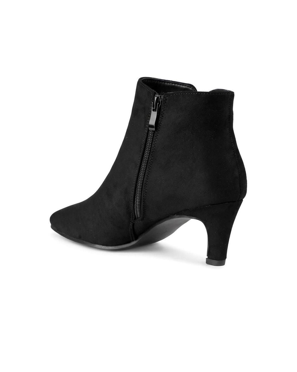 Pavers Black Smart Stiletto Heel Ankle Boots