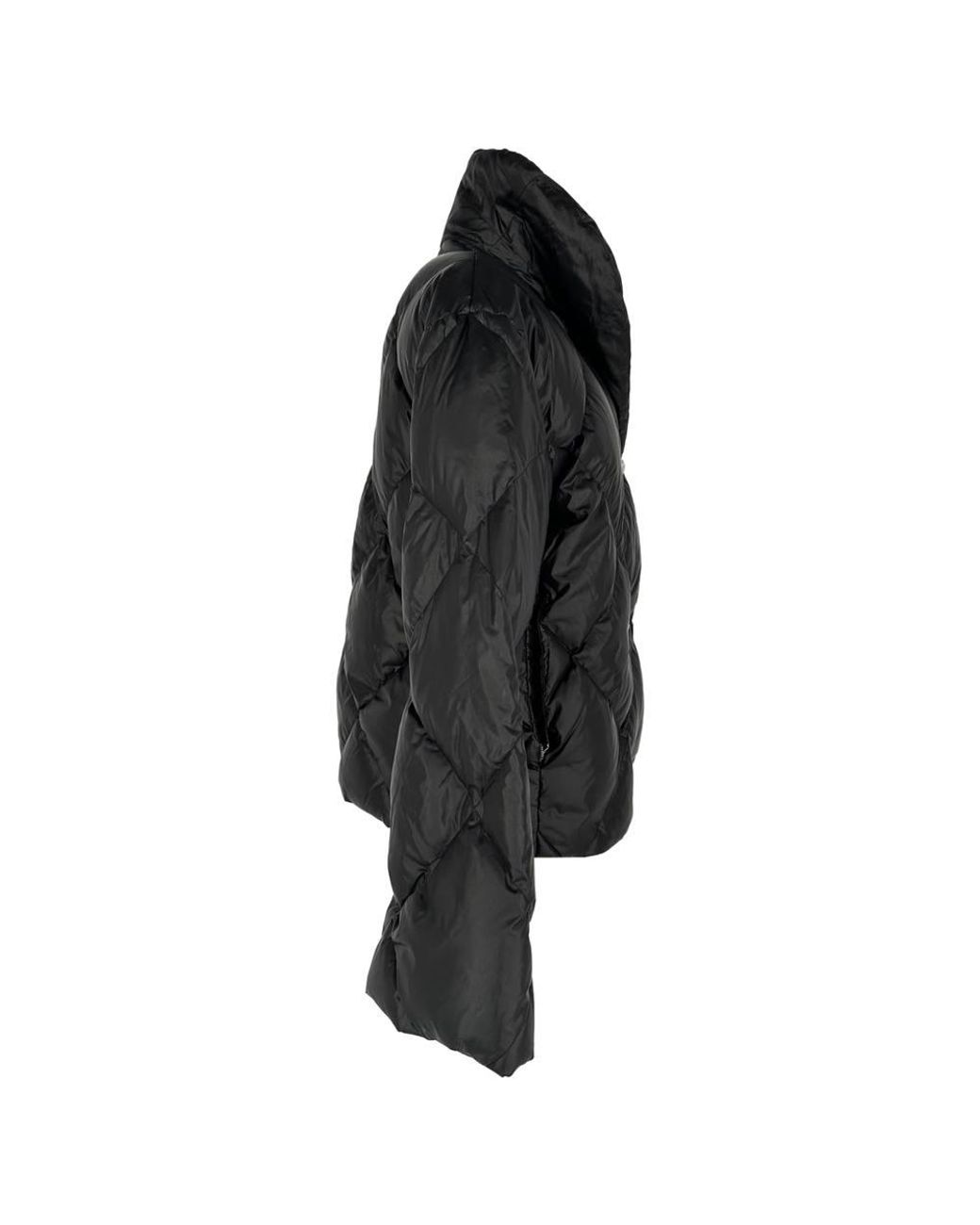 Balmain Gray Preloved Double-Breasted Quilted Puffer Down Jacket