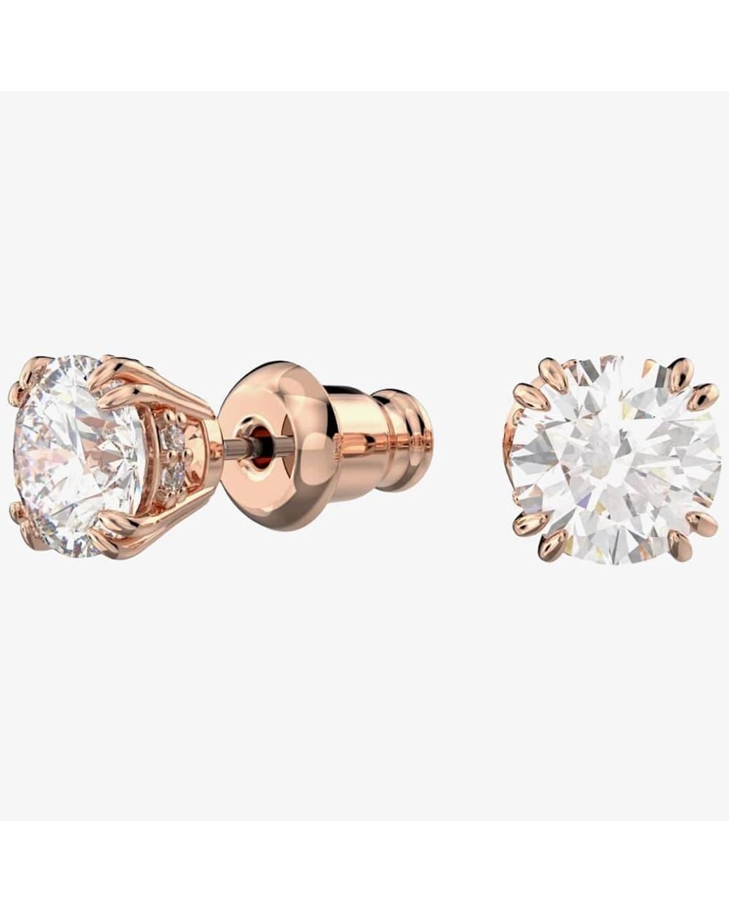Swarovski Metallic Constella Rose-Plated Stud Earrings 5638801