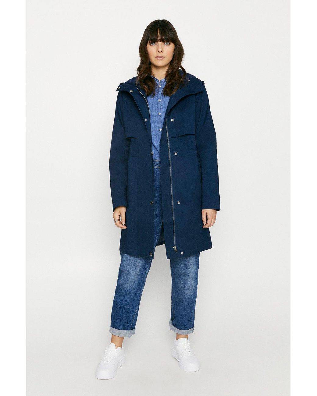 Oasis lightweight parka grey sales