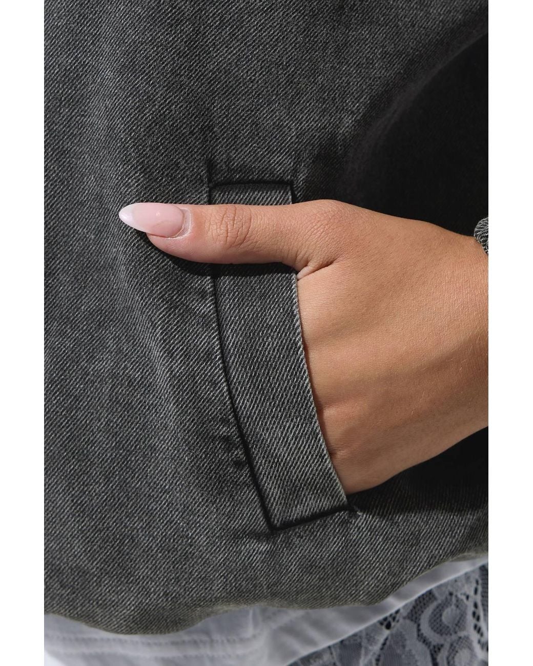 Yours Black Zip Barrel Jacket