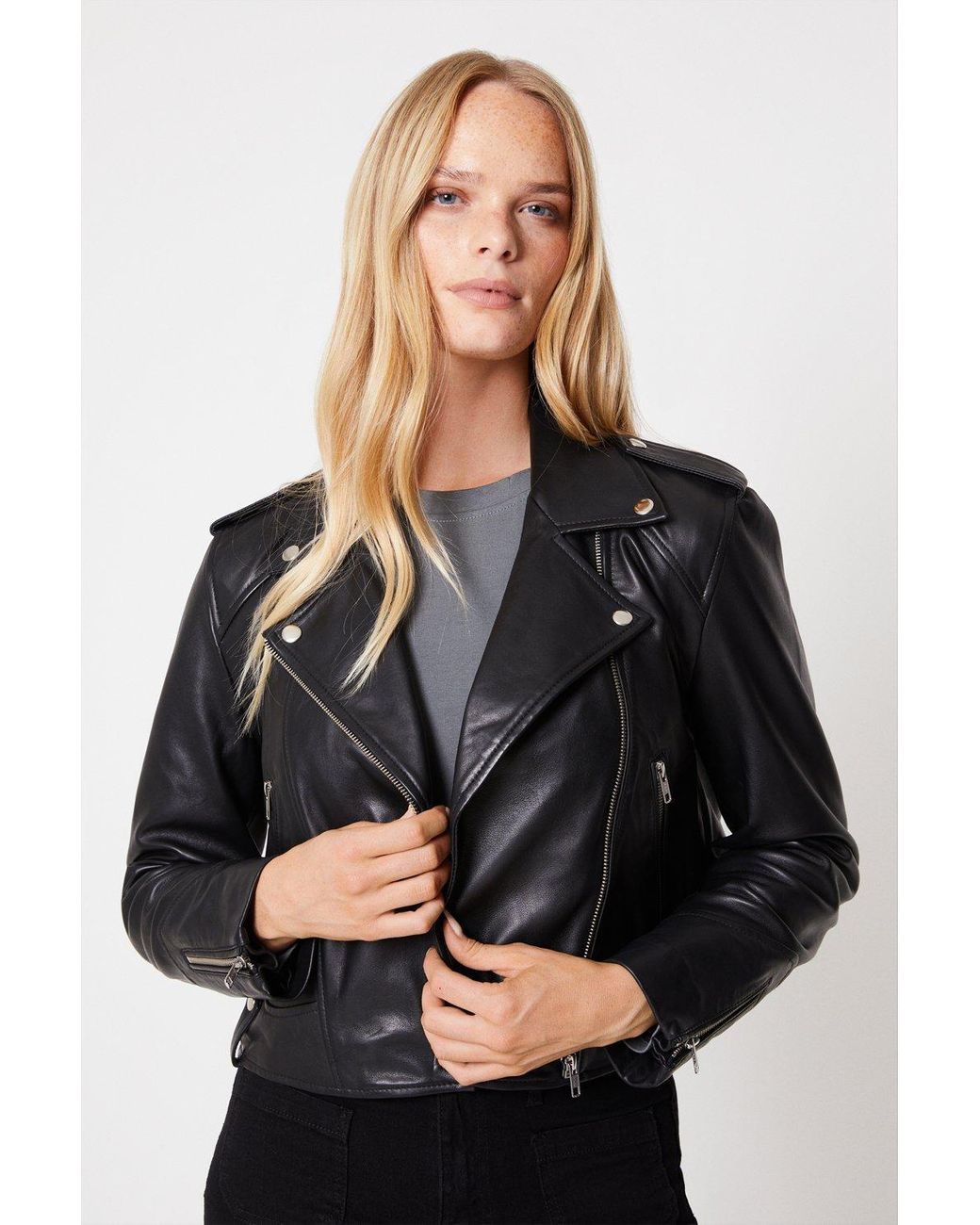 Oasis leather jacket house of fraser hotsell
