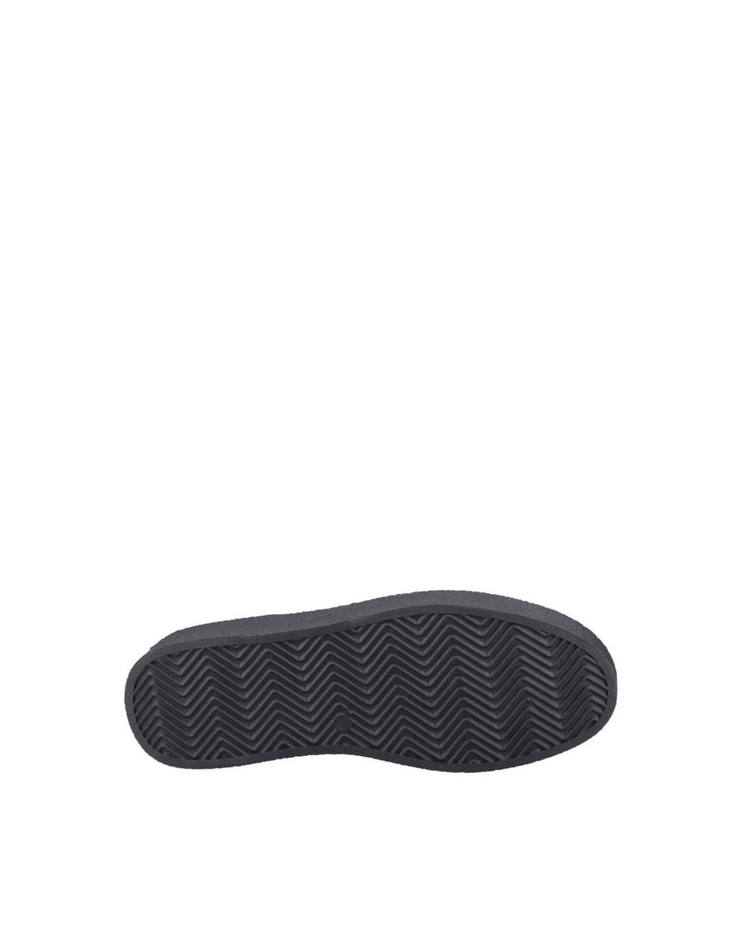 Hush Puppies Black Bridie Suede Mocc Toe